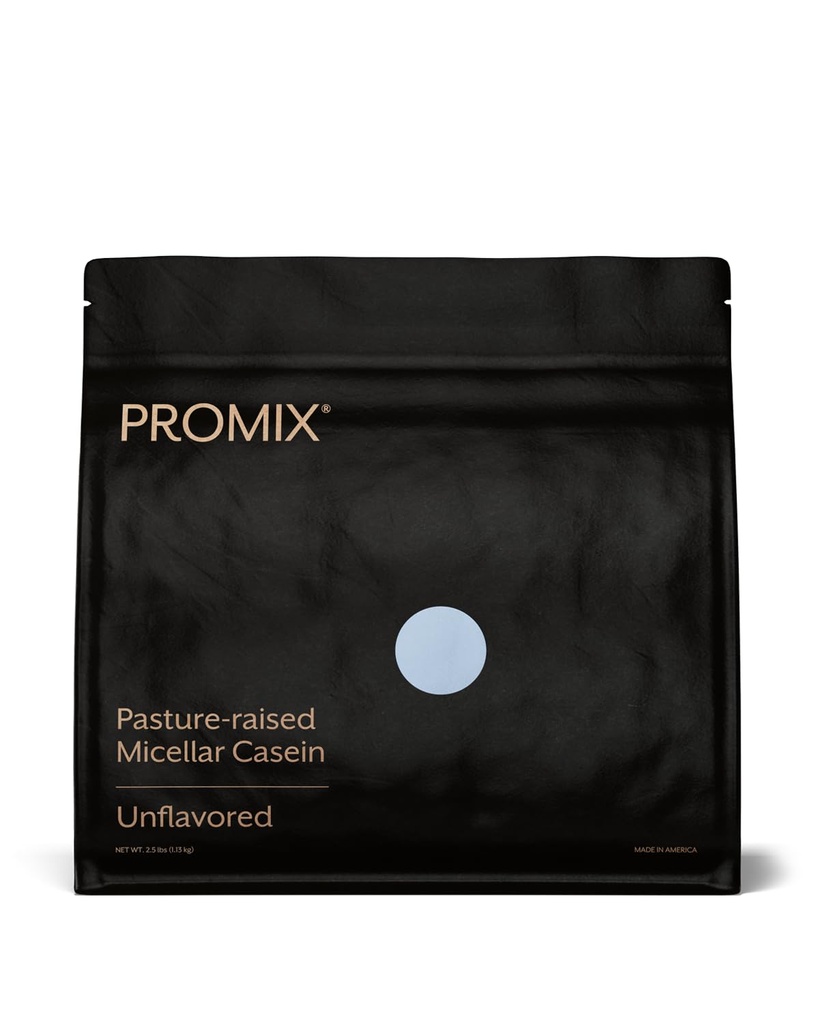 ProMix Nutrition Casein Protein Powder - Grass-Fed, Pasture Raised, Slow Release Micellar Casein - Gluteeniton - Mautonta, 2,5 punta (Pakki 1)