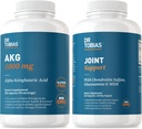 Tobias AKG Supplement & Joint Support Supplement - Tukee energiaa, lihaksia, Cartilage & Joint Health, ei-GMO