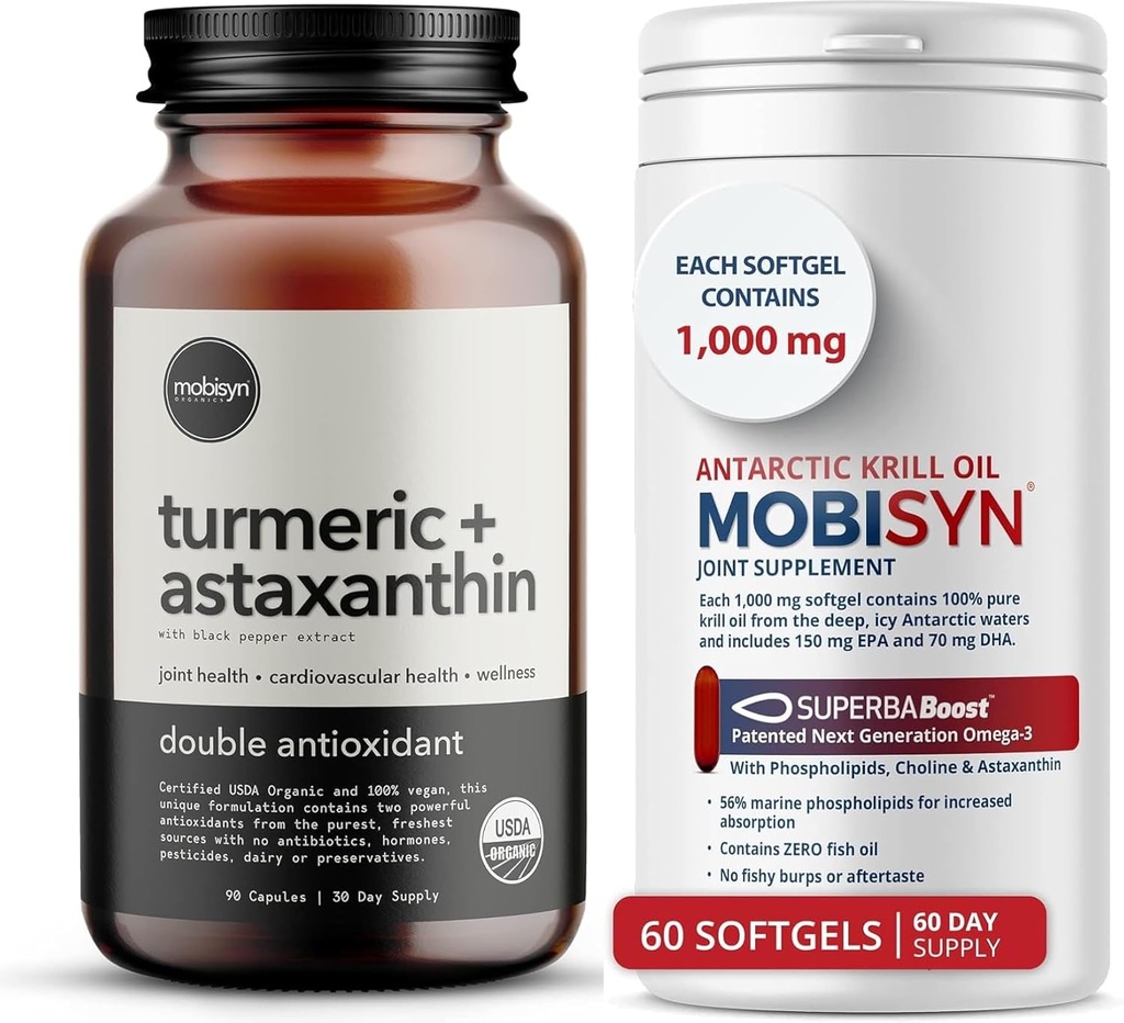 Orgaaniset kilpikonnat Astaksantiinia sisältävä täydennysosa + Pure Krill Oil