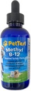 PetTest Methyl B12 Vitamiini Liquid Drops 4fl oz (5000 MCG) täydennysosa Methylcobalamiini diabeettisille lemmikkieläimille, suurin Imeytyminen lisätä energiaa koirille ja kissoille