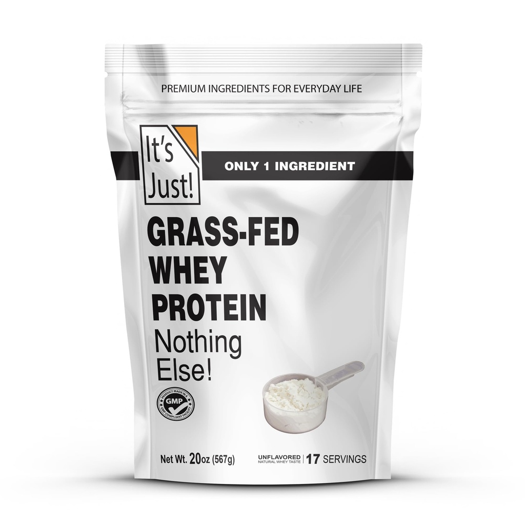 Se on vain... - 100% Whey Protein Concentrate, Grass-Fed Pasture Raised, Valmistettu Australiassa, RBST/rBGH Hormoni ilmaiseksi, Premium WPC-80, Ei lisämakuja (Grass-Fed Ei makua, 1,25 punta)