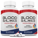Perusteltu laboratorio (2 Pack Blood Balance Advanced Formula 620MG Kaava täydentää pillereitä 120 kapselia