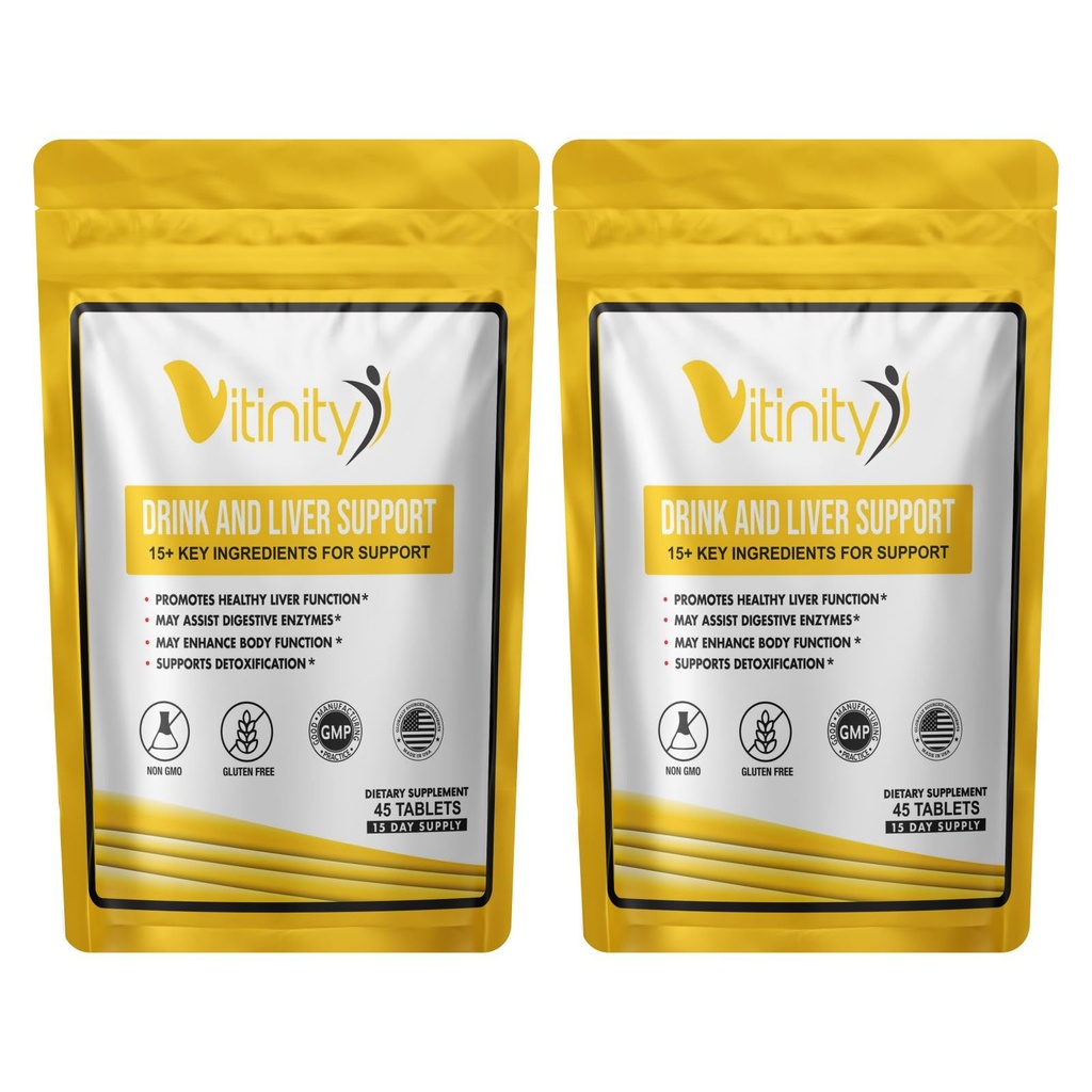 Anti Drink Liver Support Supplement-15+Key Ingredienser för Craving Support,Liver Health,Kudzu, Milk Thistle, Helig Basil,DHM, All Natural Cleanse,Gradual Reduction,Nutrient Replenisher Tablets (30 dagar)