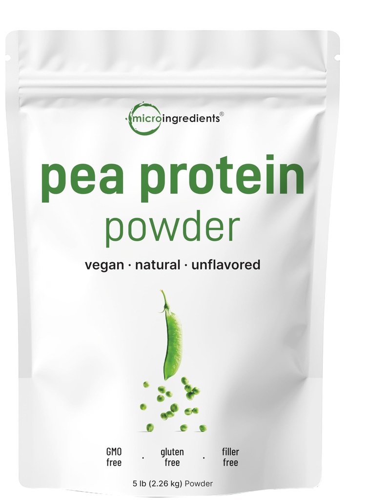 Micro Ingredients North American Grown, Pea Protein Powder, 5 punta . Kasvipohjainen, makuamaton... Täydellinen kasvisproteiinin lähde... 27g tarjoilu...