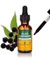 Herb Pharm Certified Organic Black Elderberry Liquid Extract för Immune System Support, Organic Cane Alcohol, 1 Oz