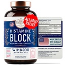 Histaminblockerare för allergier - Quercetin, Stinging Nettle Flavonoids Natural Antihistamine tabletter - Allergy Relief Supplements & Antihistaminer för vuxna - 60 Vegan Histamine Block Capsules