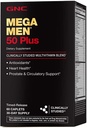 GNC Mega Miehet 50 Plus Multivitamiini Caplets, kliinisesti todistettu, Heart & Prostate Health, B-vitamiinit, Saw Palmetto, Muisti, D-vitamiini-3, 60