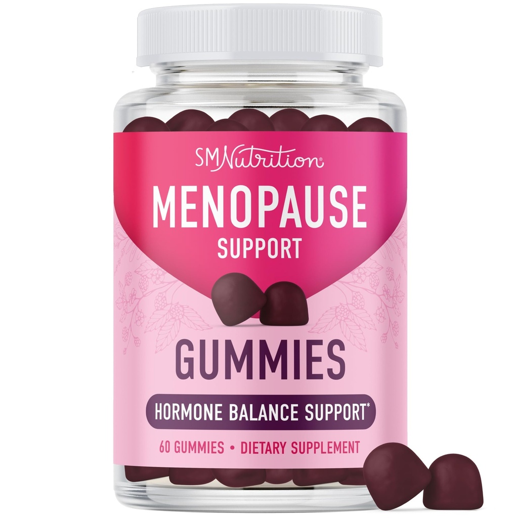 Vaihdevuodet Tuki Gummies ... Hormonitasapainon lievitys kuumille välähdyksille, yöhietoille, mielialan vaihteluille, & paisuttamiselle ...