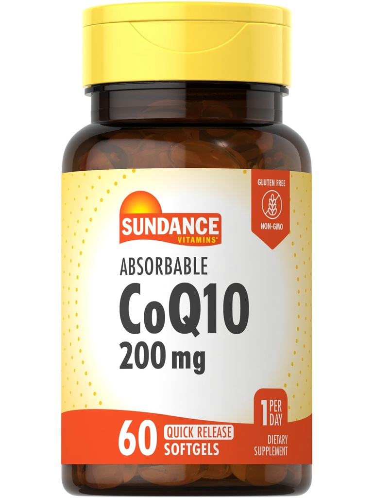 Sundance CoQ10 200mg Softgels ... 60 Count...