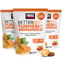 Force Factory Parempi Turmeric Yhteinen tuki täydentää Extra vahvuus Yhteinen terveys, Featuring HydroCurc Turmeric Curcumin musta Pepper Superior Imeytyminen, Fruit Splash, 180 Soft Chews