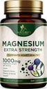 Magnesium Mineral Supplement 1000 mg - High Potency Magnesium Citrate for Bone, Heart Health, Nerves & Muscle Support, Nature's Magnesium Complex for Whole Body Support, pullotettu Yhdysvalloissa - 240 kapselia