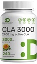 Ultra Strength CLA 3000 mg 240 Softgels, Safloriöljystä peräisin oleva aktiivinen linolihappo