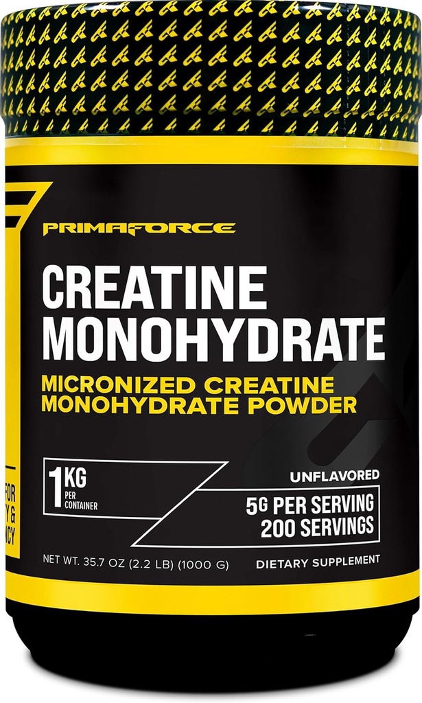 Primaforce Kreatinmonohydratpulver - 1000 Grams - Mikroniserad