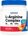 Nutricost L-Arginine Complex (Fruit Punch, 60 portioner) - Gluten Free, Non-GMO
