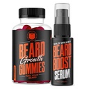 Willies Parta Kasvu Kaksiuhka: Parta Kasvu Gummies ja Seerumin Kit miesten - Biotiini, Kofeiini & Essential Growth Oil for Fuller, Thicker Kasvot Hiukset - Parta vitamiinit ja parantaa parta kasvua