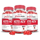Justified Laboratories (3 Pack Keto Rush Keto ACV Apple Cider Vinegar Boost Formulerad med Pomegranate Beet Juice Powder B12 Vegan Non GMO 180 Gummies