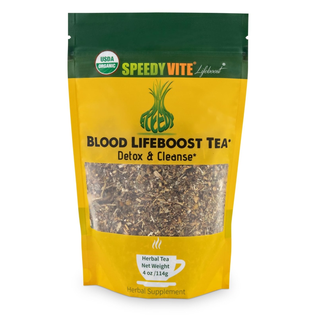 SpeedyVite® Blood Lifeboost Tea | Cleanses & stöder naturlig borttagning av överskott av avfallskemikalier från blodströmmen* | Innehåller Echinacea, Chamomile och mer