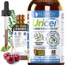Uricel - Advanced Uric Acid Support & Cleanse Supplement - Joint & Munuaisten tuki - Nesteen toimitus parempaan imeytymiseen - Tart Cherry, Chanca Piedra, Sellerin siemenet & Turmeric - 2 fl oz