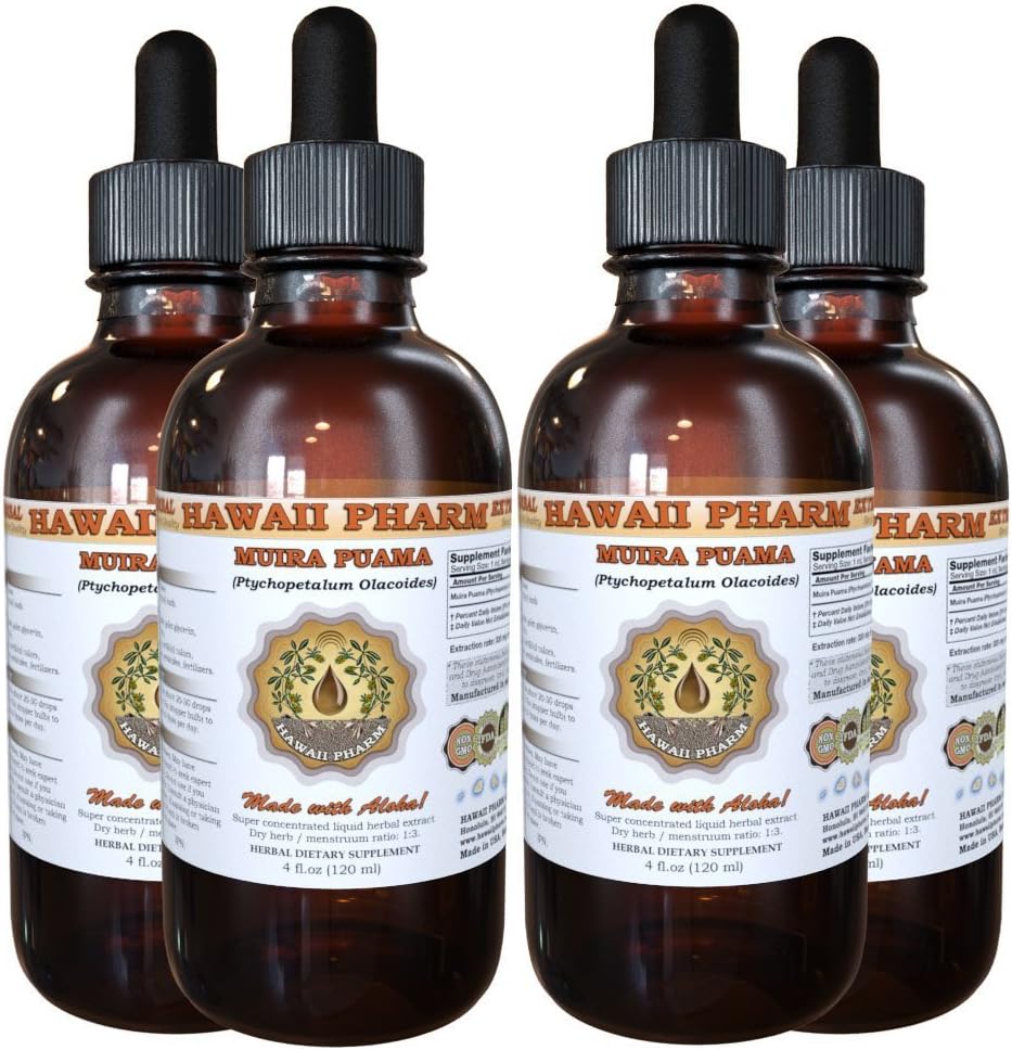 Muira Puama Liquid Extract, Organic Muira Puama (Ptychopetalum Olacoides)