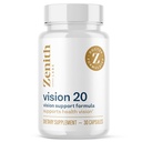 Zenith Labs Vision 20 Eye Vitamiinit - Lutein, Zeaksantiini, ja Mustikkauute - Tukee silmän kanta, ja silmien terveys - Carotenoid Blend