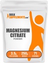 BulkSupplements.com Magnesiumsilikaattijauhe - Magnesium 400 mg täydennysosa, helposti imeytyvä - puhdas & Gluteeniton, 3.5 g per tarjoilu, 250 g (8,8 oz) (pakkaus 1)