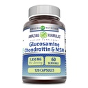 Hämmästyttävä Formula Glukosamiini Chondroitin MSM 1850 mg Per tarjoilukapselien täydennysosa ...