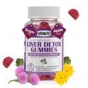 VIDAVITE Liver Cleanse Detox & Repair Gummies - Sugar-free, US-Made, 1500mg Milk Thistle Supplement med Artichoke, Dandelion och 20 + Herbs - Liver Support Supplement för män och kvinnor (60 Vegan Gummies)