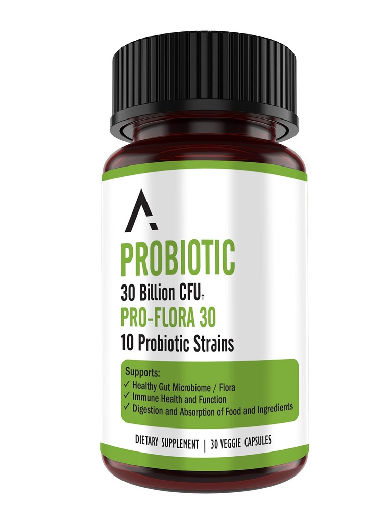 Ascendant Nutrition Bacillus Subtilis Probiootti - 30 miljardia PMY Multi-Strain Probiootit naisille ja miehille - Tukee ruoansulatusta ja Gut Health - 30 kapselia