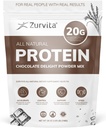 Zurvita - Chocolate Delight Protein Powder - 20g Proteiini, Probiootit, 24+ vitamiinit ja mineraalit - Ei keinotekoisia makeuttajia - 26oz (20 tarjoilua)