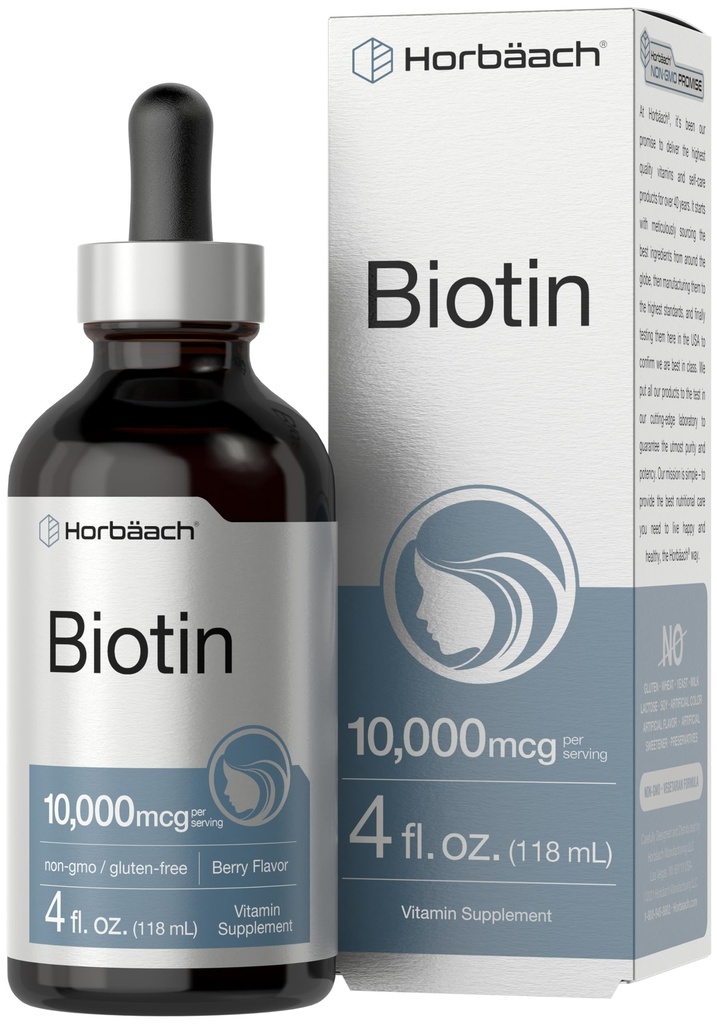 Horbäach Biotin Liquid Drops 10000mcg 