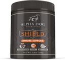 Shield Allergia Immuuni tuki täydentää koirille Alpha Dog Nutrition - 7 Nutritional Mushroom Powder Complex + C-vitamiinia Boost Immuniteetti - jopa 120 Tarjoiluja pienille koirille, 108g