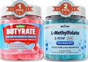 Butyraatti Probiootti + Prebiootti + Postbiootti, L-MetyyliFolaatti 15 mg Gummies