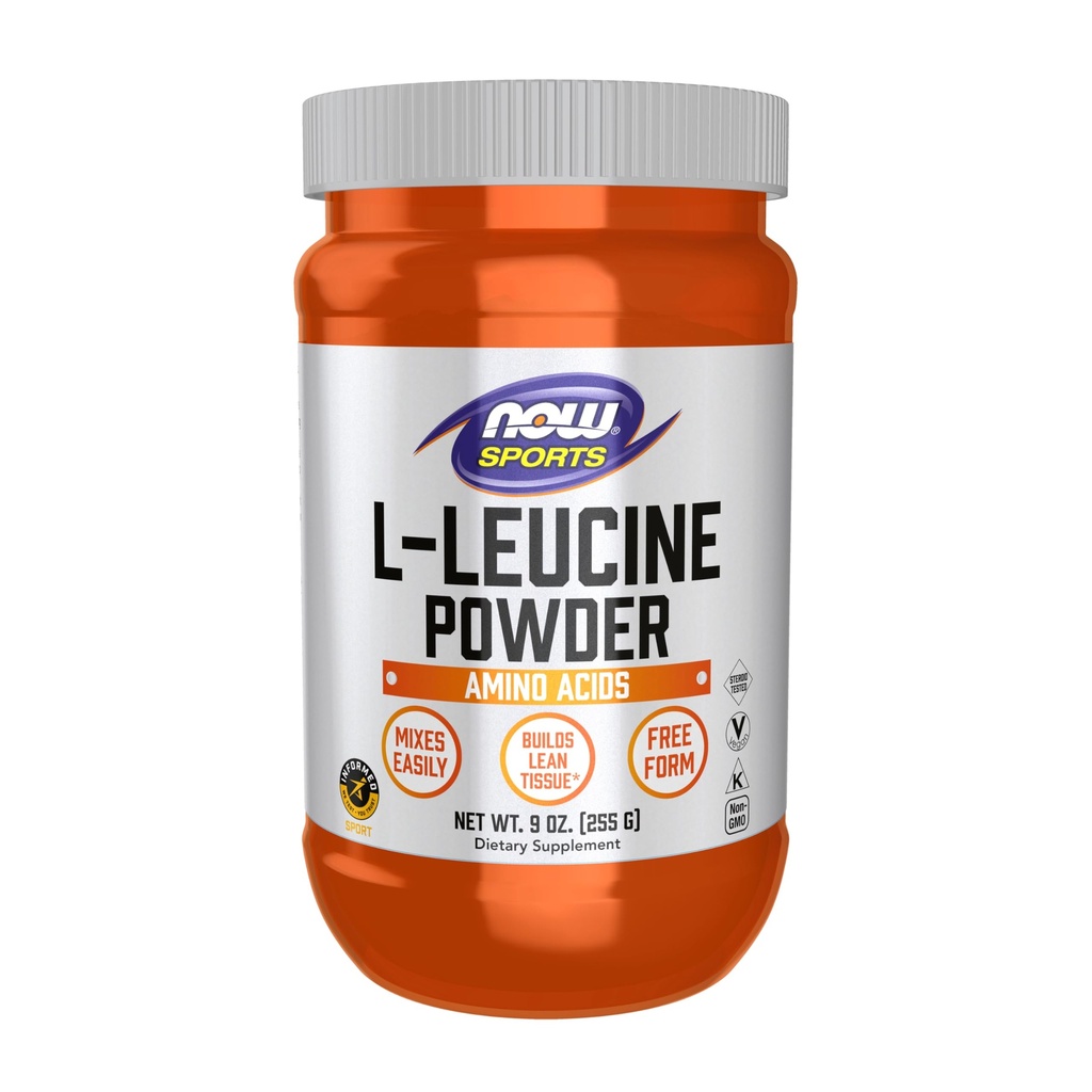 Now Foods Sports Nutrition, L-leusine Powder, Builds Lean Tissue*, aminohapot, 9-Ounce