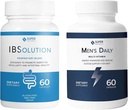 IBSolution ja miesten Multivitamiini Bundle - Kaikki luonnolliset täydentää tukea Ruoansulatus-, kaasu-, turvotus- ja ummetus, Immuunijärjestelmä tuki miehille - 60 kapselia, 2-pakkaus