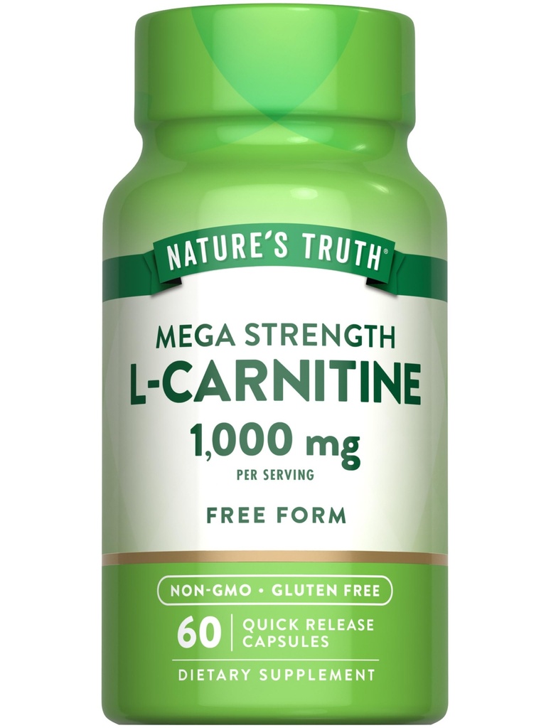 Nature's Truth L-karnitiini 1000 mg ... 60 kapselia...