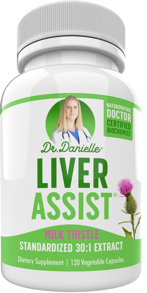 Bästa levertillskott med mjölk Thistle - Organic Liver Cleanse Detox & Cleanse - Liver Support för män och kvinnor - Liver Detox Cleanse Repair - 120 kapslar av Dr Danielle
