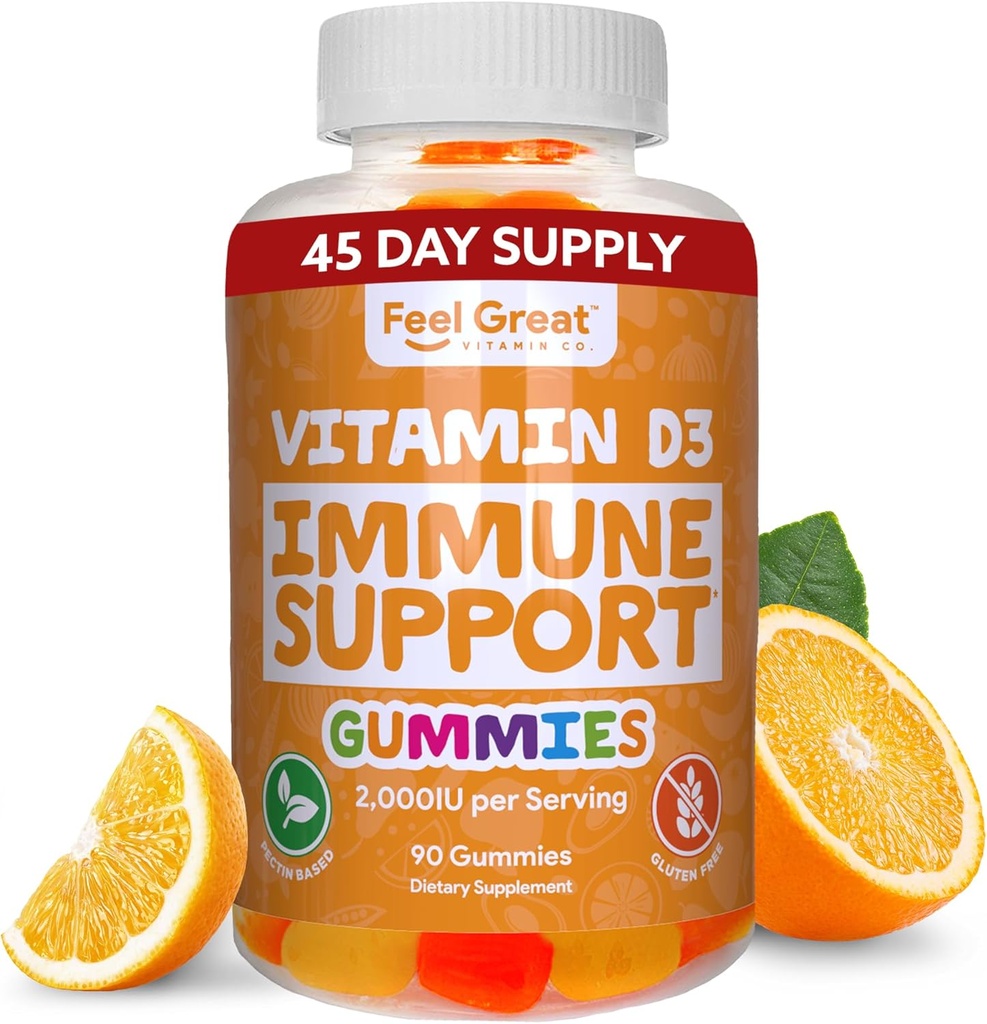 Tunne suuri D-vitamiini Gummies aikuisille ... Trooppinen maku kasvissyöjä Pureskeltava D-vitamiini 2000 iu...