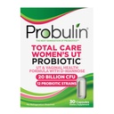 Probulin Total Care Women's Urinary Tract = Prebiotics + Probiotics + Postbiotics för att stödja en hälsosam vaginal mikrobiom - 20 miljarder CFU - 12 stammar - 30 Vegan kapslar