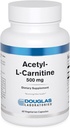 Douglas Laboratories Acetyl L-Carnitine 500 mg | Stöder hjärnan och nervfunktionen under den normala åldringsprocessen* | 60 kapslar