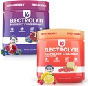 Keppi Keto Electrolytes Powder Bundle No Sugar - Zero Carbs - Made in USA - Advanced Hydration, Performance & Recovery - Vadelma Lemonade & Mustikka Pomegranaatti Maku - Sekoitukset Helposti Ei Clumps