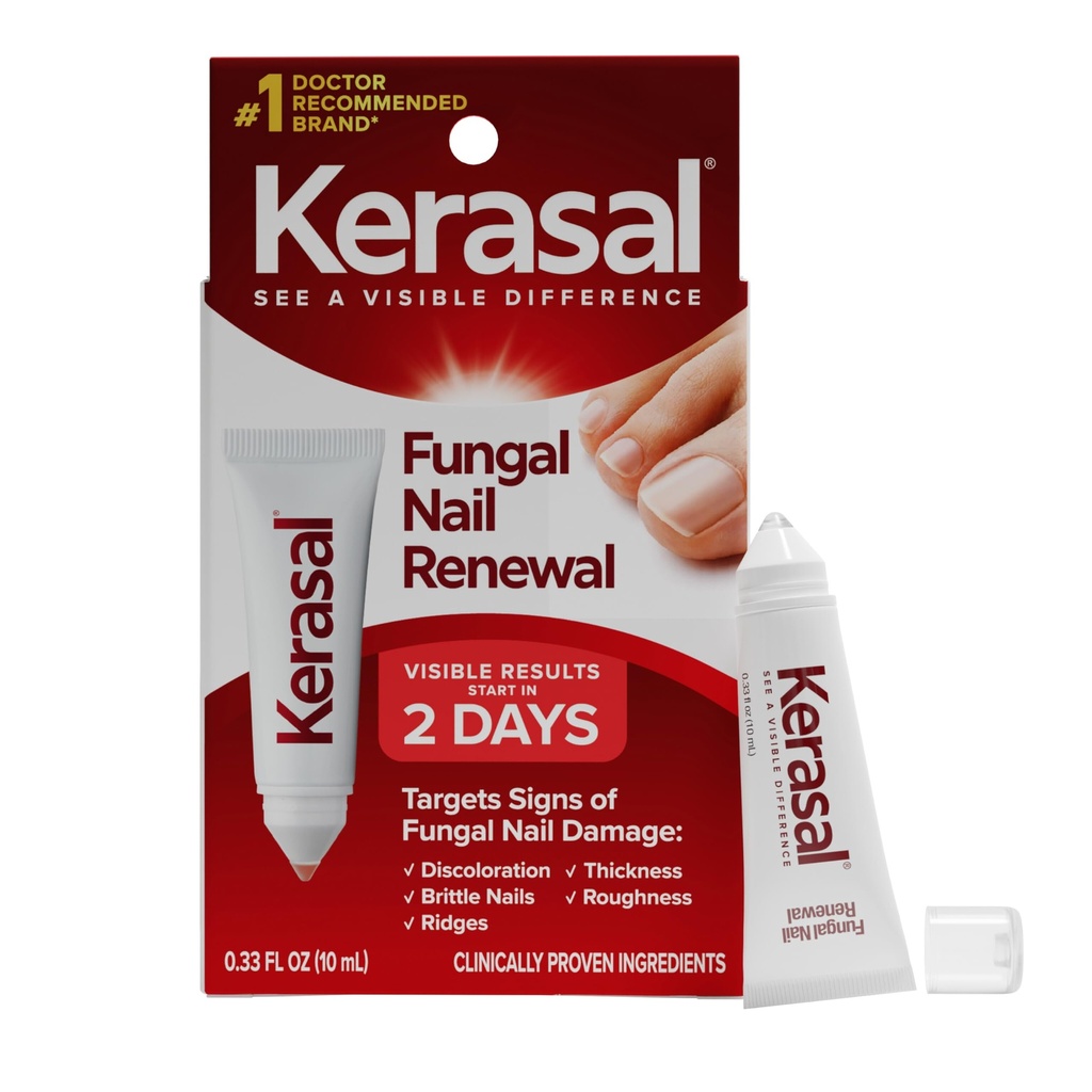 Kerasal Nail Fungus Extra Strength | Restorative Nail Repair for Damaged Nails, 0,33 fl oz (Packaging May Vary)