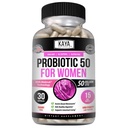 Kaya Naturals Probiootti 50 miljardia PMY - Probiootit naisille, Probiootit miehille ja aikuisille, Natural - Gut Health & Immuuni tuki täydentää - tarjoaa digestiivinen tuki - 30 Vihanneskapselit