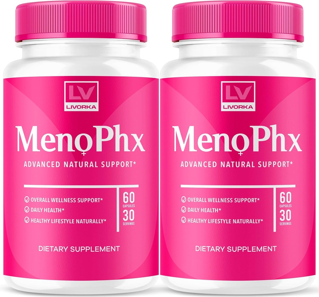 LIVORKA (2 pakkaus) MenoPhx, MenoPhx, MenoPhx-kapseli, MenoPhx-detox, Meno PHX, PHX Meno, MenoPhnx (120 kapselia)