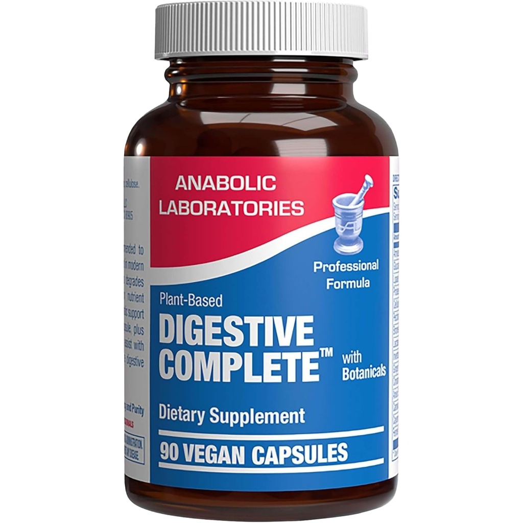 Kasvipohjaiset Multigestive Enzymes täydennysosa - Kliinisesti kaavailtu digestio täydentää rauhoittava yrtit ja entsyymit naisten ja miesten proteiini carb & Fat Dgestive Complete (90ct)