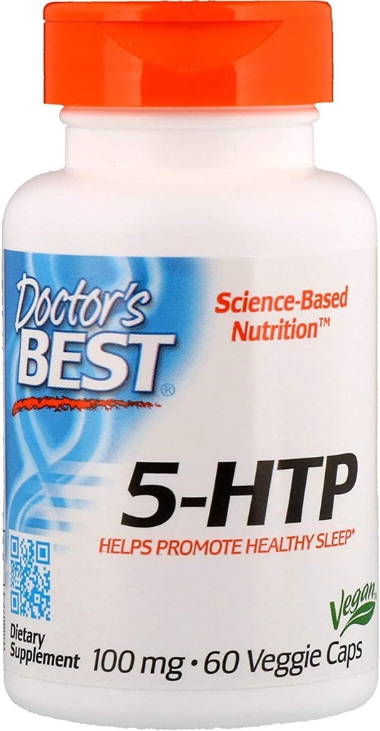 Läkarens bästa, bästa 5-HTP, 100 mg, 60 Veggie Caps