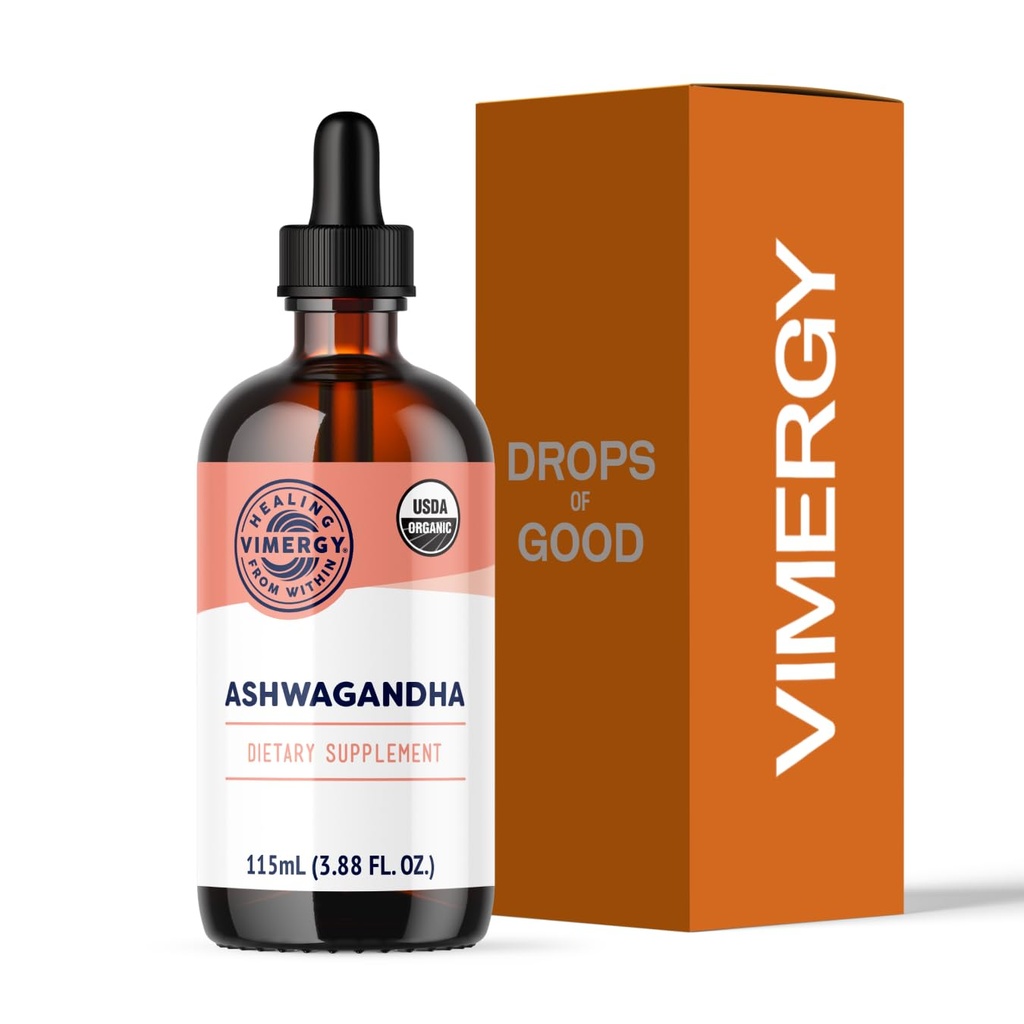 Vimergy USDA Organic Ashwagandha Liquid Extract, 57 tarjoilua ... .............................
