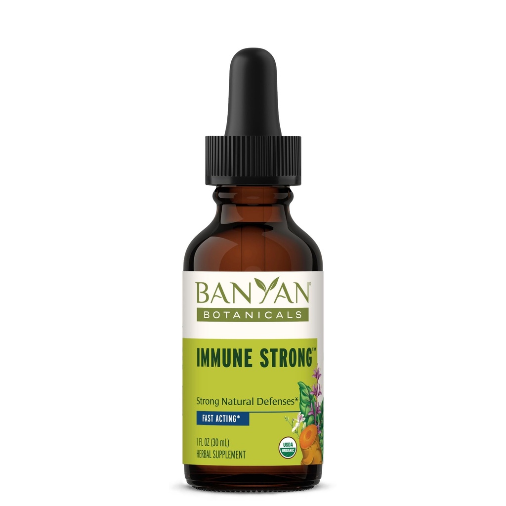 Banyan Botanicals ImmuneTM Strong Liquid Extract - tukee tervettä immuunijärjestelmää* - kestävästi lähde, Certified Organic, reilusti kaupan