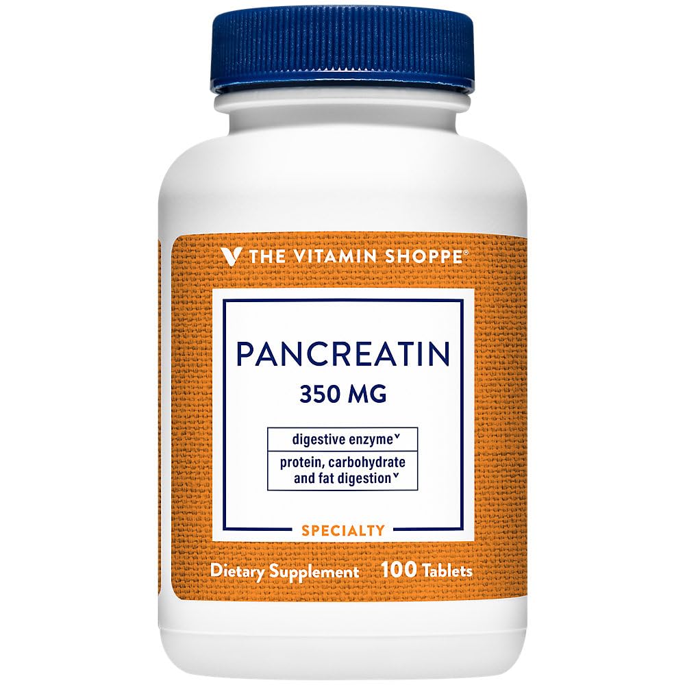 Vitamiini Shoppe Haiman 500MG, luonnollinen Dgestive Enzyme täydentää, tukee digestio rasvaa, proteiinia, hiilihydraatteja (100 tablettia)