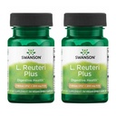 Swanson L. Reuteri Probiootti Plus w/ L. Rhamnosus L. Acidophilus & FOS Prebiootti digestiivinen tuki - edistää Gut Health w/ 7 miljardia PMY per kapseli - (30 kasviskapselia) (2 pakkaus)